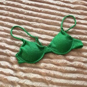 Vibrant Green Swim Suit Top